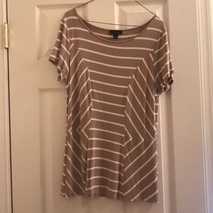 Striped Peplum Shirt